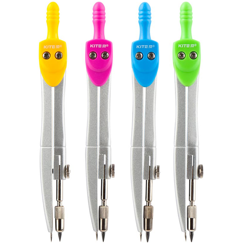 Циркуль у футлярі асорті кольорів, 125 мм Kite - фото 1