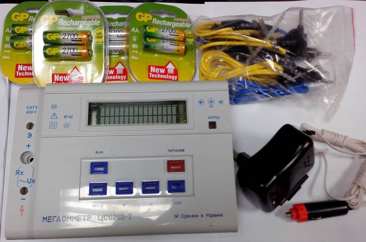 Мегаомметр ЦС0202-02, 100 V - 2500 V, 200 kΩ - 100 GΩ, класс точности 2,5 Украина - фото 4