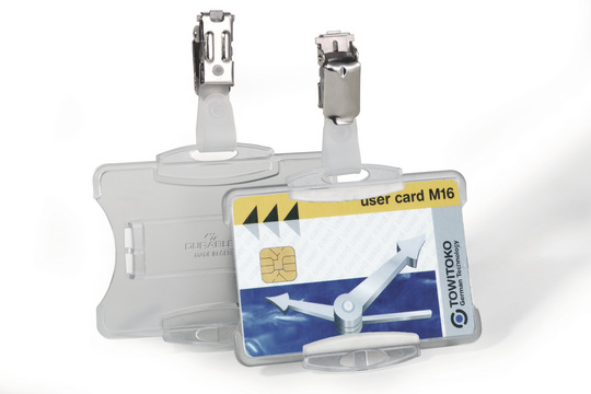 Бейдж горизонтальний для магнітних пропусків 85*54мм. Durable - фото 3