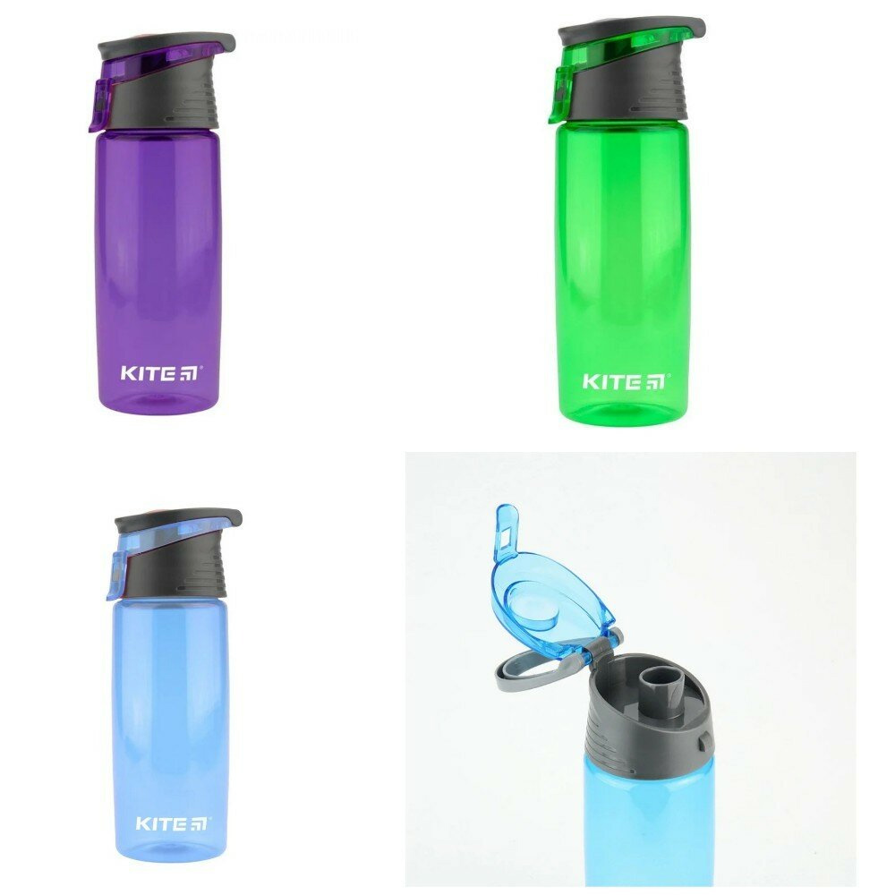 Бутылочка для воды Kite 550мл, голуб. Kite - фото 3