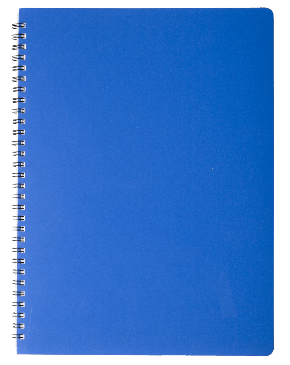 Зошит на спіралі А4, 80арк., клітинка, GLOSS, пластикова обкладинка, син. BuroMax - фото 1