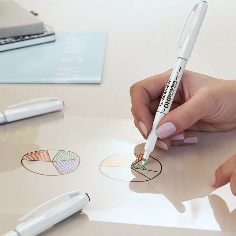 Маркер для пленок Non-Permanent ОНР 2646 F 0,6мм., красн. Centropen - фото 1