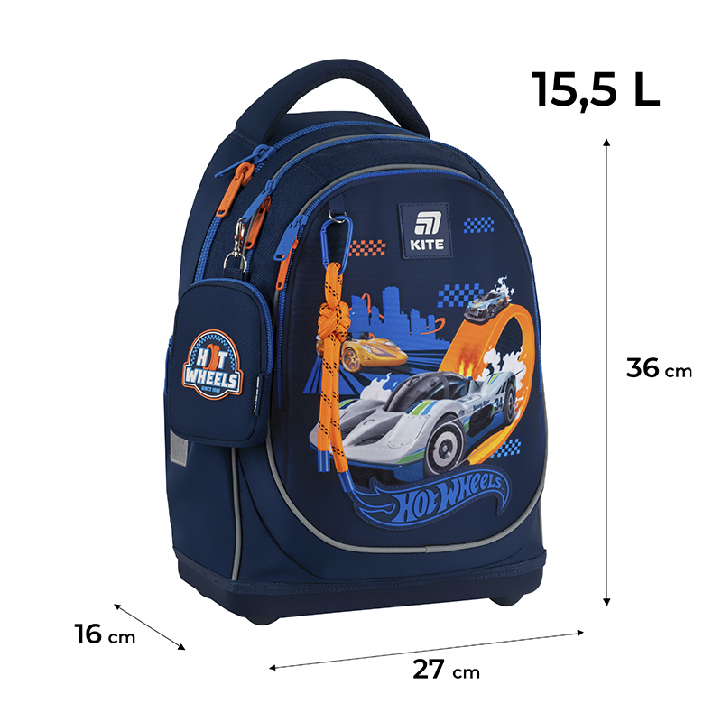 Рюкзак Kite Education 724 Hot Wheels Kite - фото 19