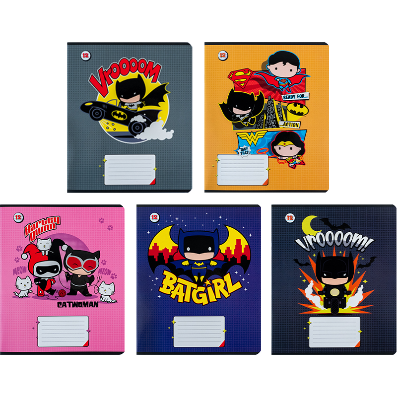 Зошит 12 арк., лін., гібр. лак + УФ лак, DC Comics (DC24-234) Kite - фото 12
