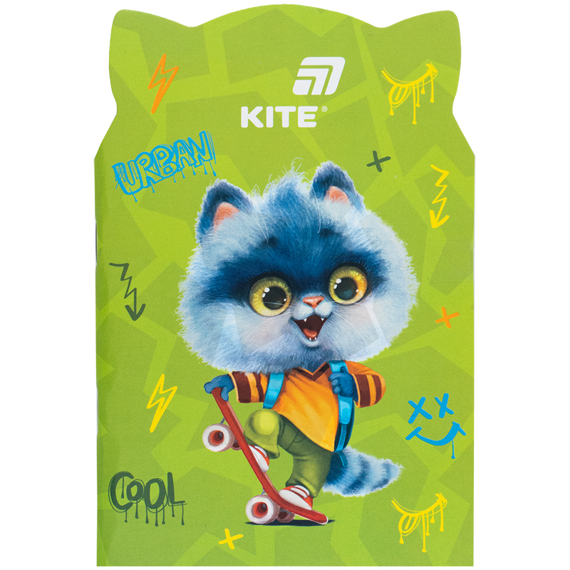 Блокнот мягкая обложка, 48 лист., Skate cat (K25-461-1) Kite - фото 1