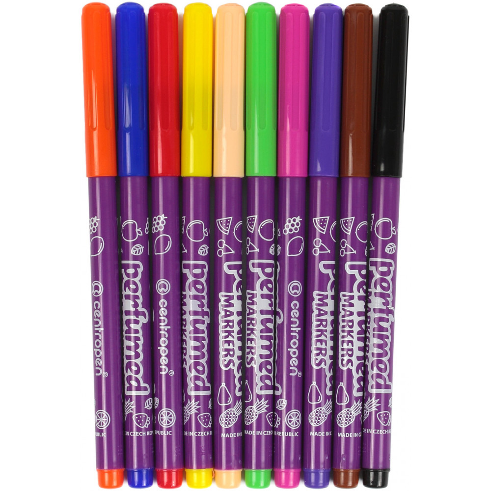 Фломастери, 10 кольорів., Perfumes 2589, асорті Centropen - фото 1