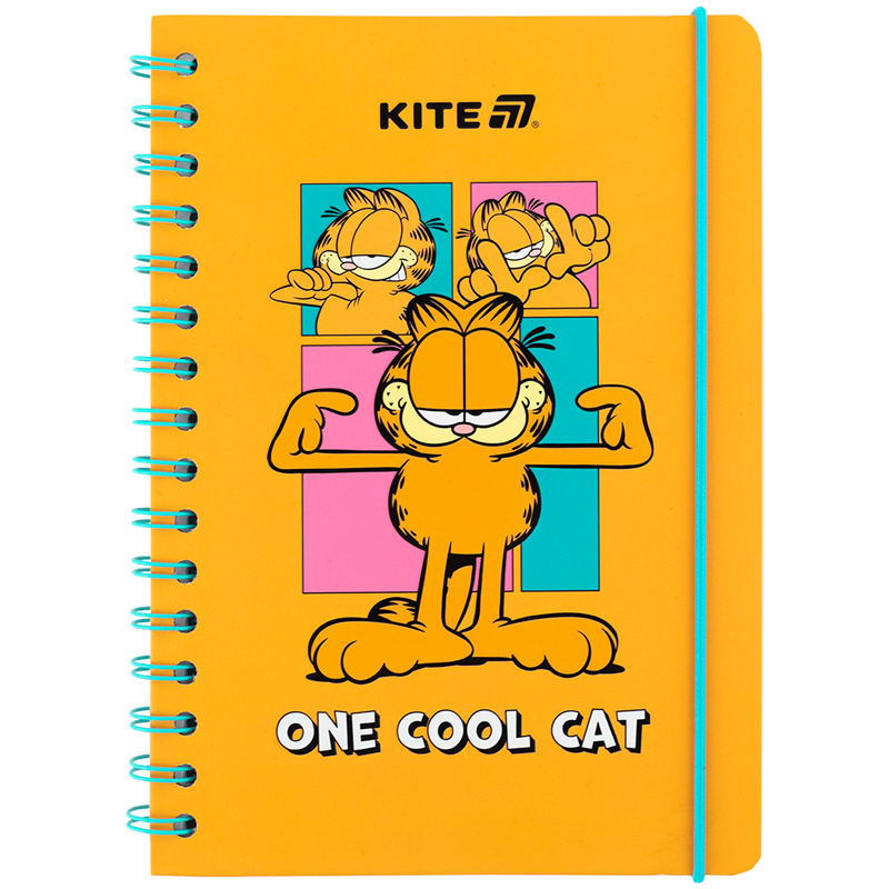 Блокнот на спіралі А5, 80 арк., кл., Garfield (GF25-190) Kite - фото 1
