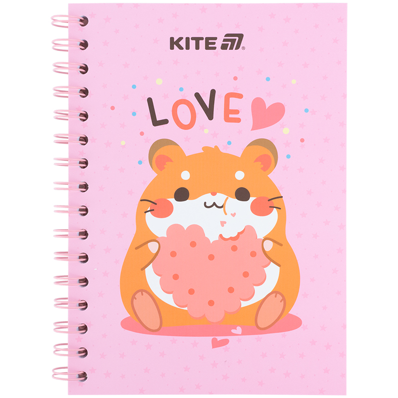 Блокнот на спирали картонная обложка, А5, 80 лист., кл., Cute 3 (K25-1911-3) Kite - фото 1