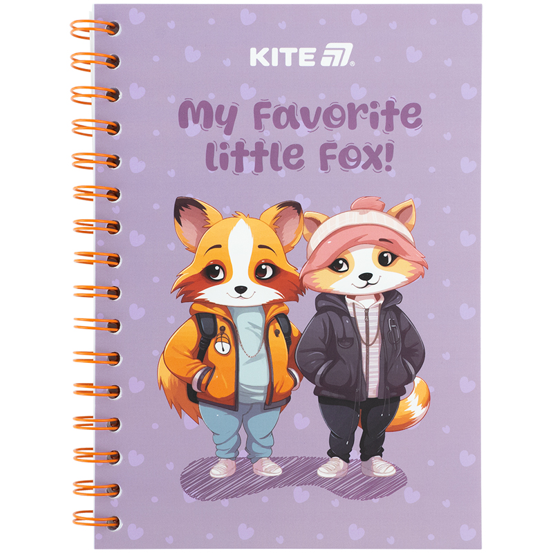 Блокнот на спіралі картонна обкладинка, А5, 80 арк., кл, Cute 4 (K25-1911-4) Kite - фото 1