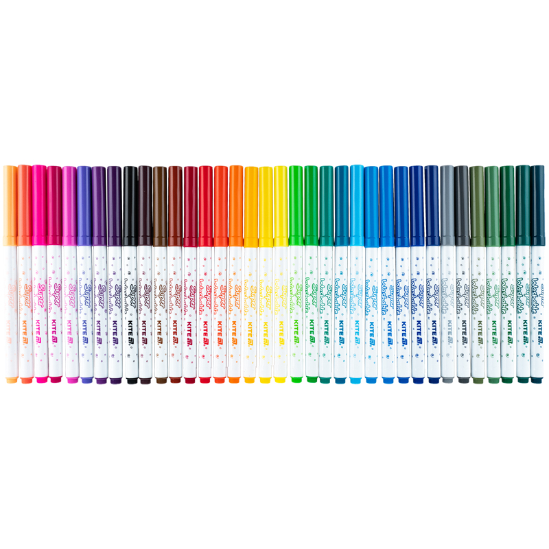 Фломастери, набір 36шт, Kite Creative Superwashable Kite - фото 1