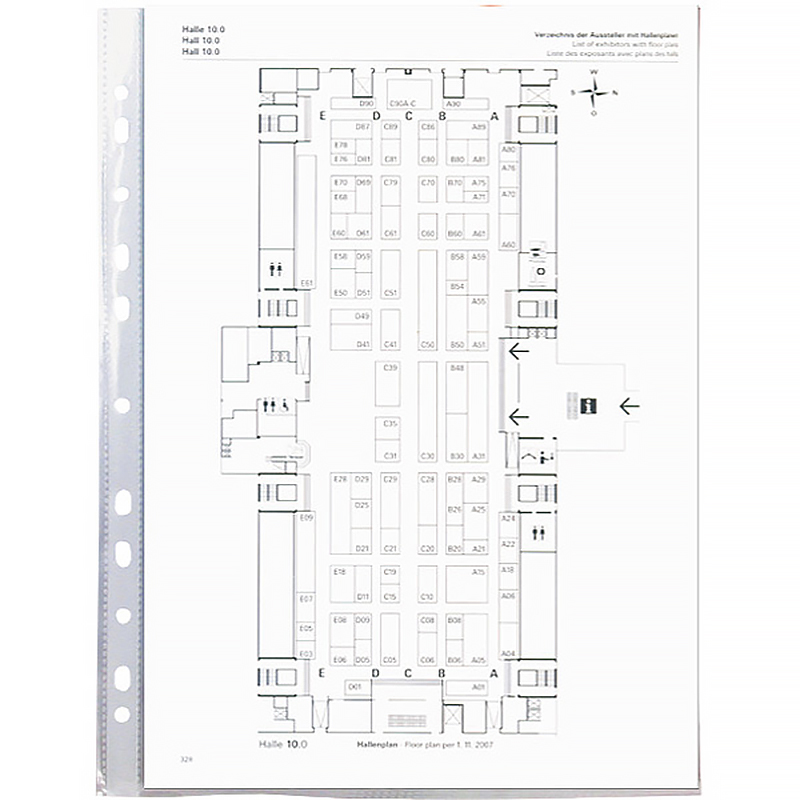 Файл глянцевый А4+, 50мкм., верхний разрез, 100шт./уп. D1007 Axent Delta - фото 1