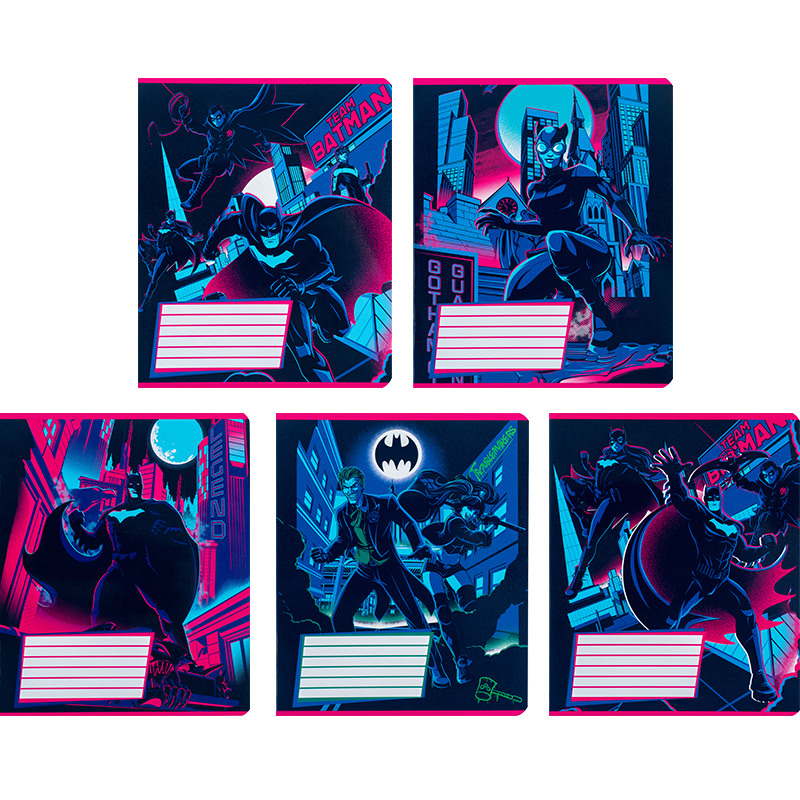 Зошит 18 арк., лін., гібр. лак + УФ лак, DC Comics (DC24-237) Kite - фото 9