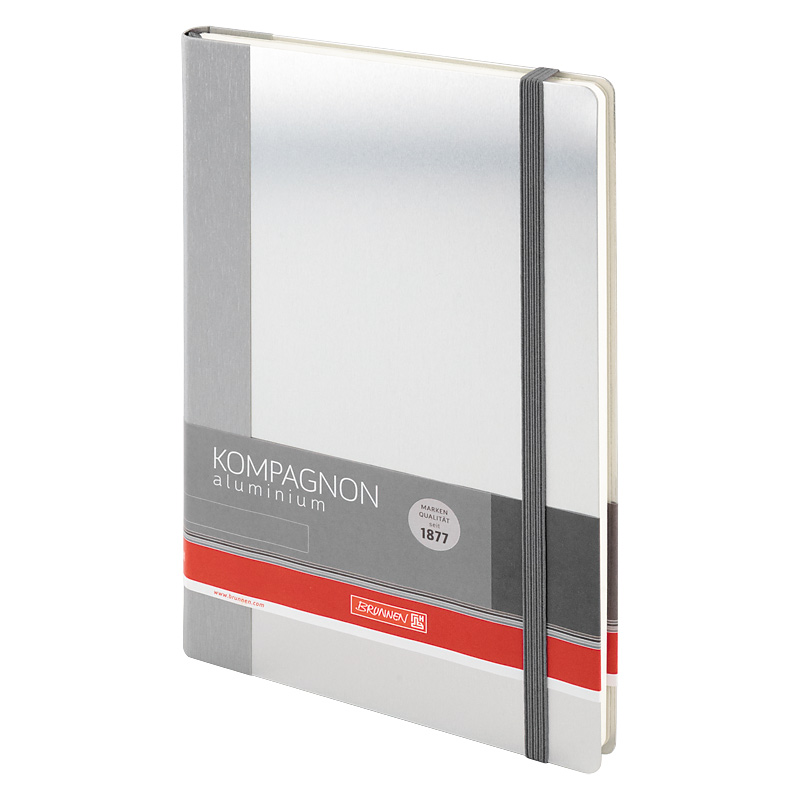 Книга записная А5 Компаньйон, Aluminium, серебр. Brunnen - фото 2