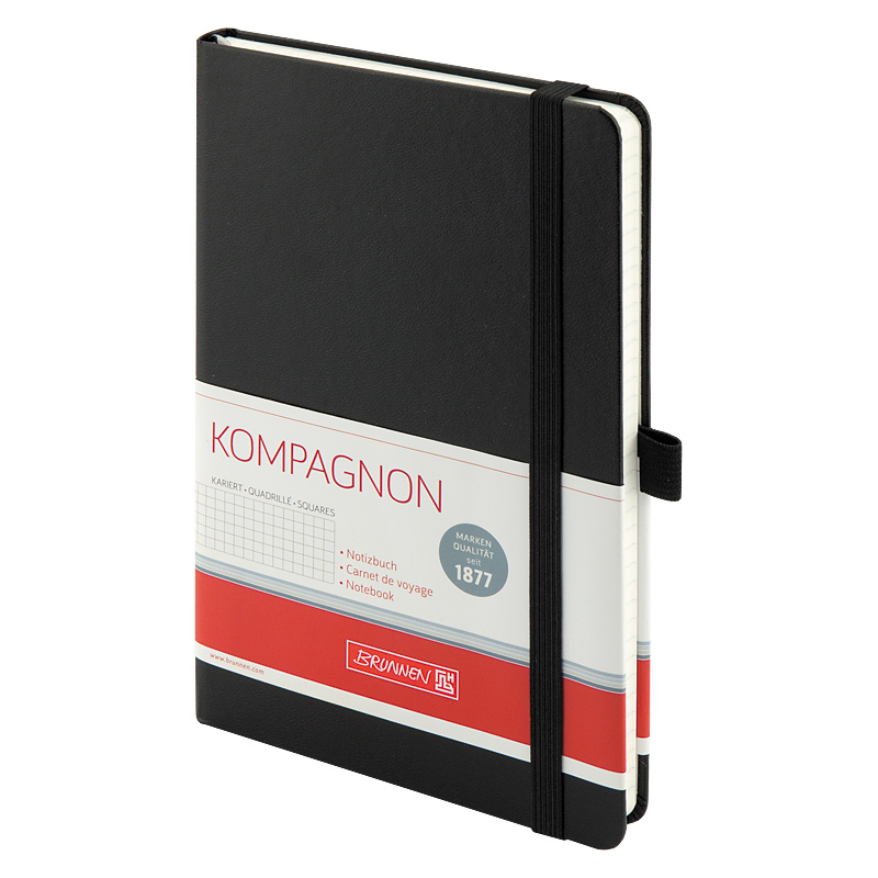Книга записная А5 Компаньйон, клетка, черн. Brunnen - фото 2