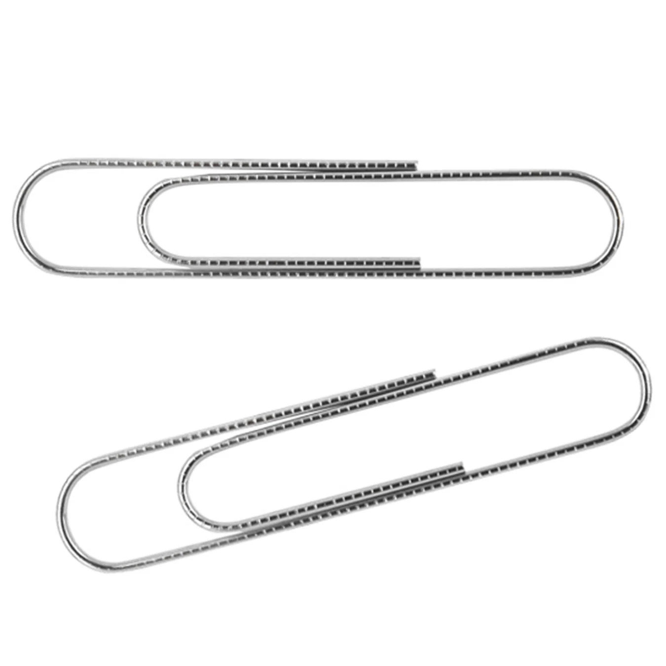 Скрепки 78мм., никель., круглые,  50шт., картон. уп. Axent - фото 3