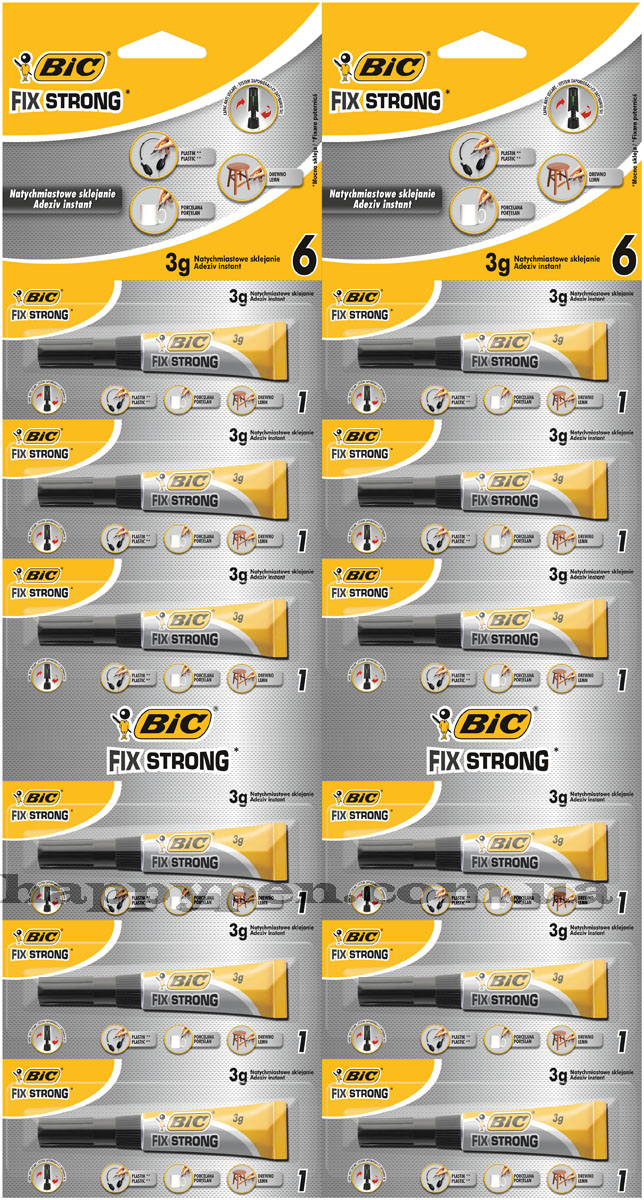 Супер клей Fix Strong, 3г. Bic - фото 3