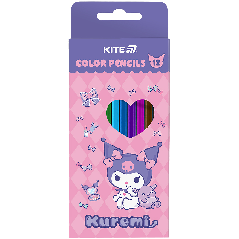 Карандаши цветные трехгранные, 12 шт. Kite Hello Kitty Kite - фото 1