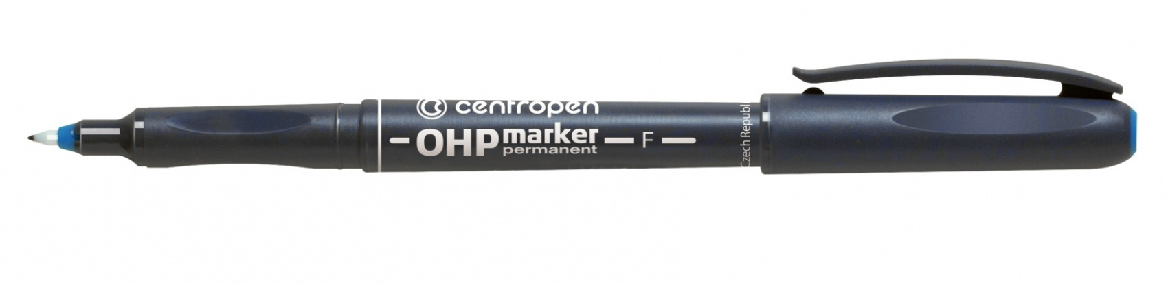Маркер перманентный, круглое острие 0,6мм. (F) 2636, син. Centropen - фото 2