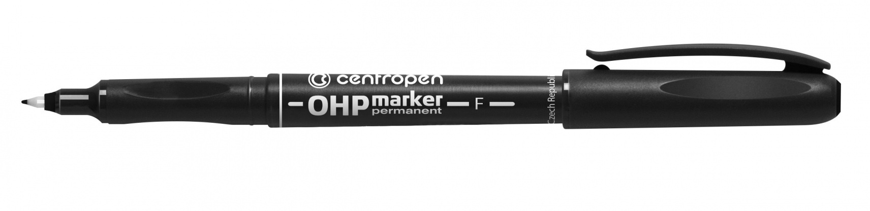 Маркер перманентний, круглий накінечник, 0,6мм., (F) 2636, чорн. Centropen - фото 2