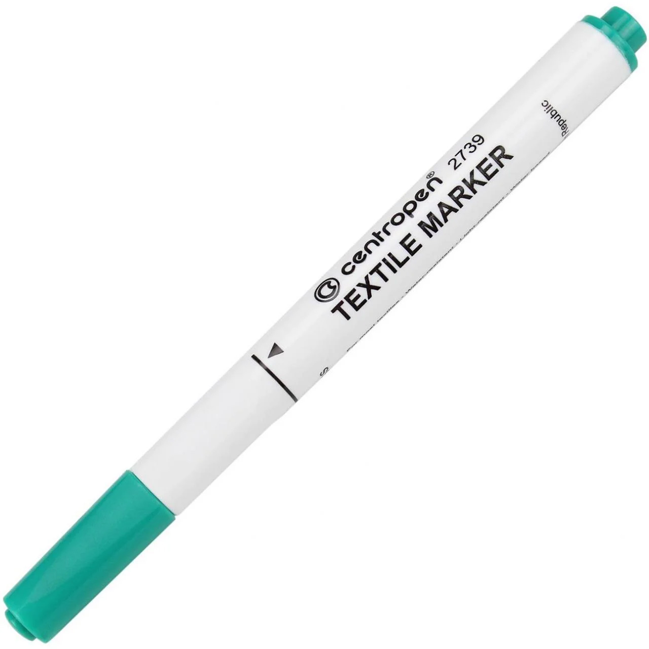 Маркер для тканини 2739, круглий наконечник 2мм., зелен. Centropen - фото 2