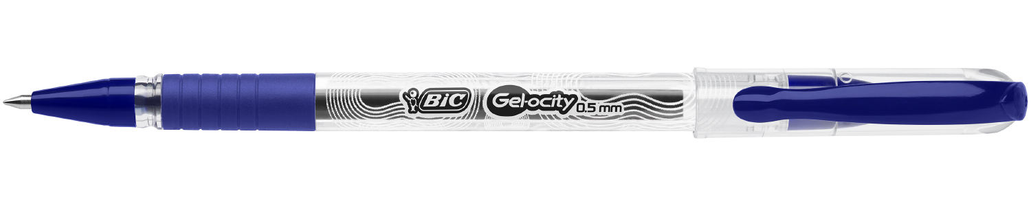 Гелевая ручка Gel-Ocity Stic, 0,5мм., корпус прозор., стержень син. Bic - фото 4