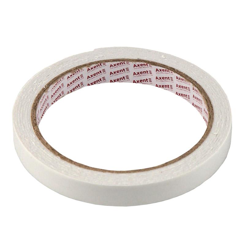 Клейка стрічка двостороння на спіненій основі 12мм.*2м. Axent - фото 1