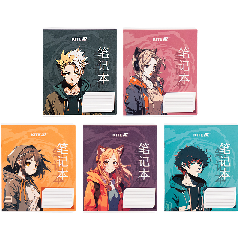 Тетрадь 18 лист., кл., гибр. лак + УФ лак, Kite Anime (K25-236-1) Kite - фото 12