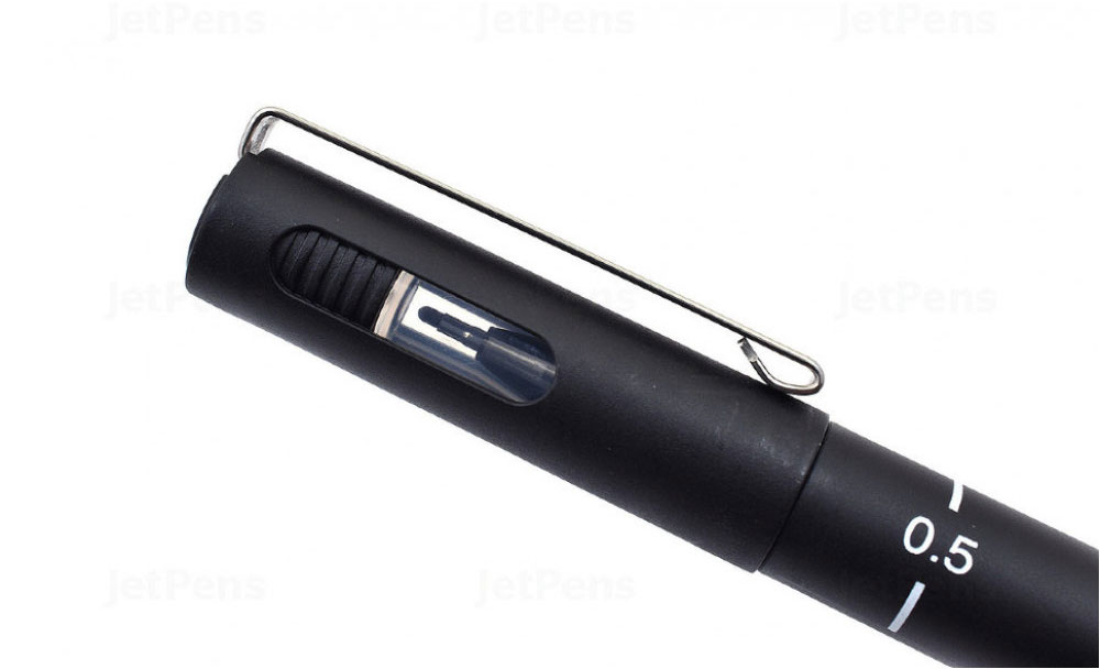 Линер Pin fine line, 0,5мм., корпус черн., стержень черн. Uni - фото 4