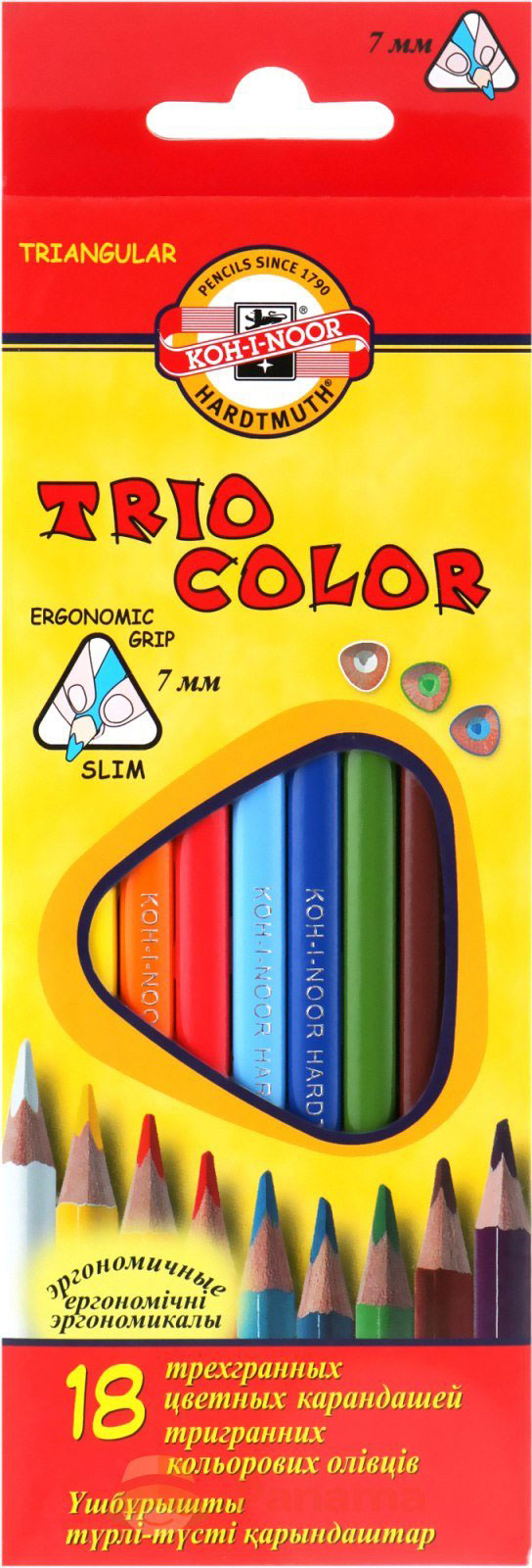 Олівці кольорові, 18 кол., TRIOCOLOR Koh-i-noor - фото 2