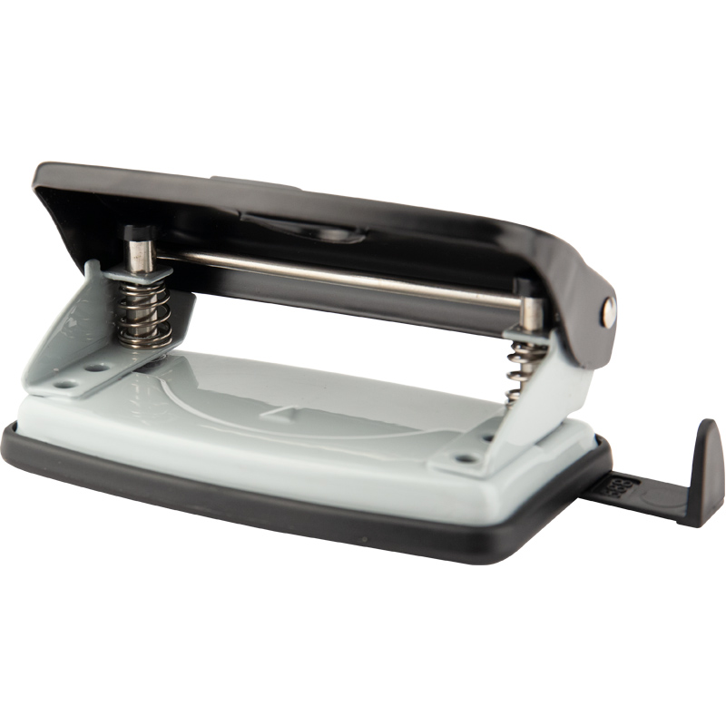 Діркопробивач на 2 отвори, до 10 аркушів Exakt-2, металевий, чорн. Axent - фото 1