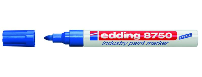 Маркер лакуючий PAINT 8750, круглий накінечник 2-4мм., син. Edding - фото 2