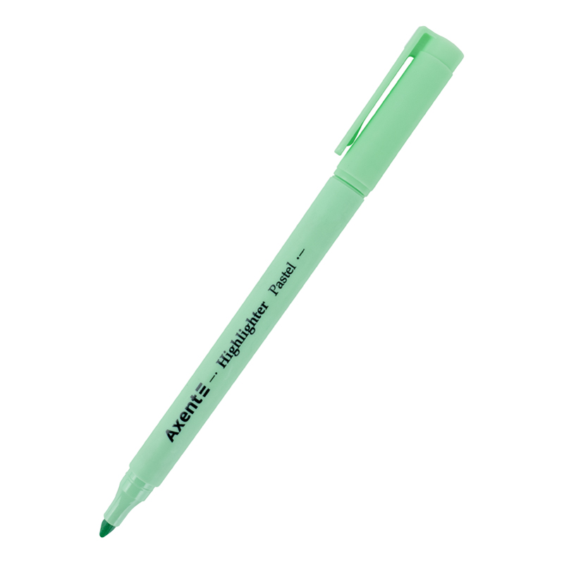 Маркер текстовый Highlighter Pastel 2533-A, 2-4 мм клиноп., мятный Axent - фото 1