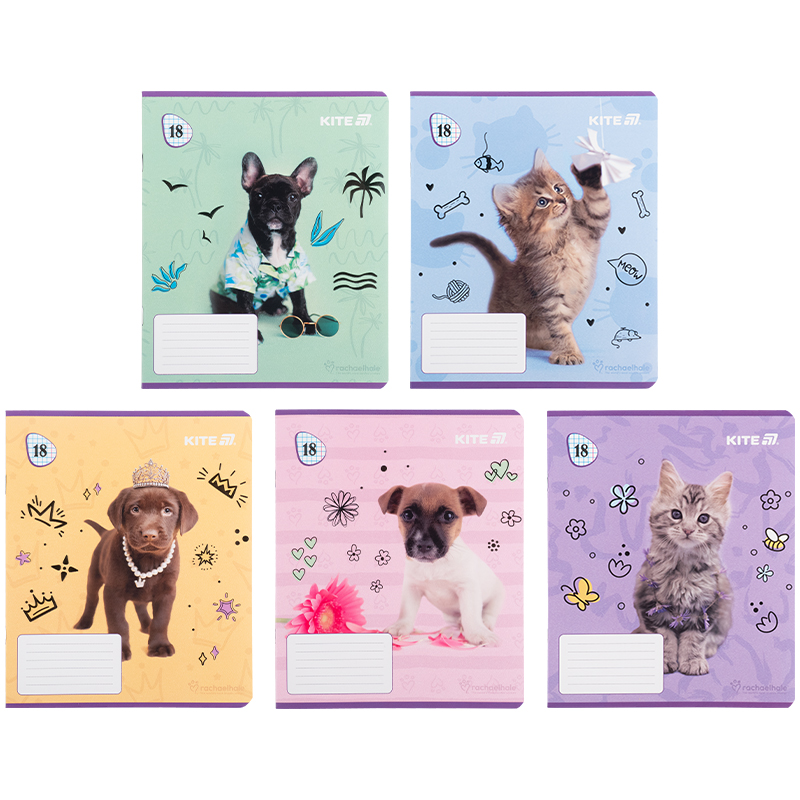 Тетрадь 18 лист., кл., гибр. лак + УФ лак, RH (R25-236) Kite - фото 7