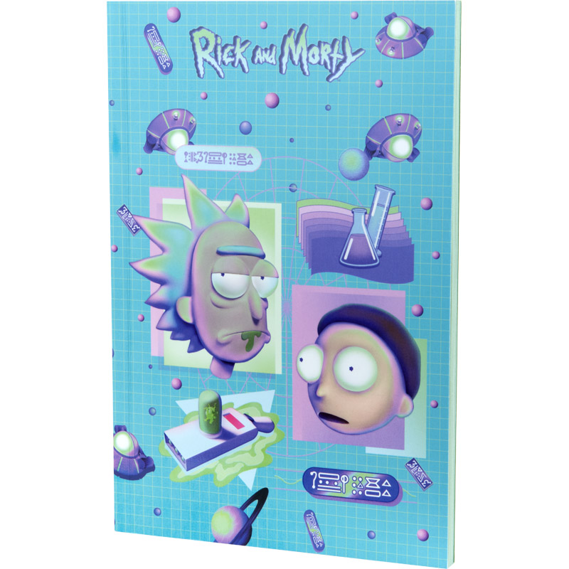 Блокнот, термобиндер А5, 64 лист., Rick & Morty-2 (RM23-193-2) Kite - фото 2