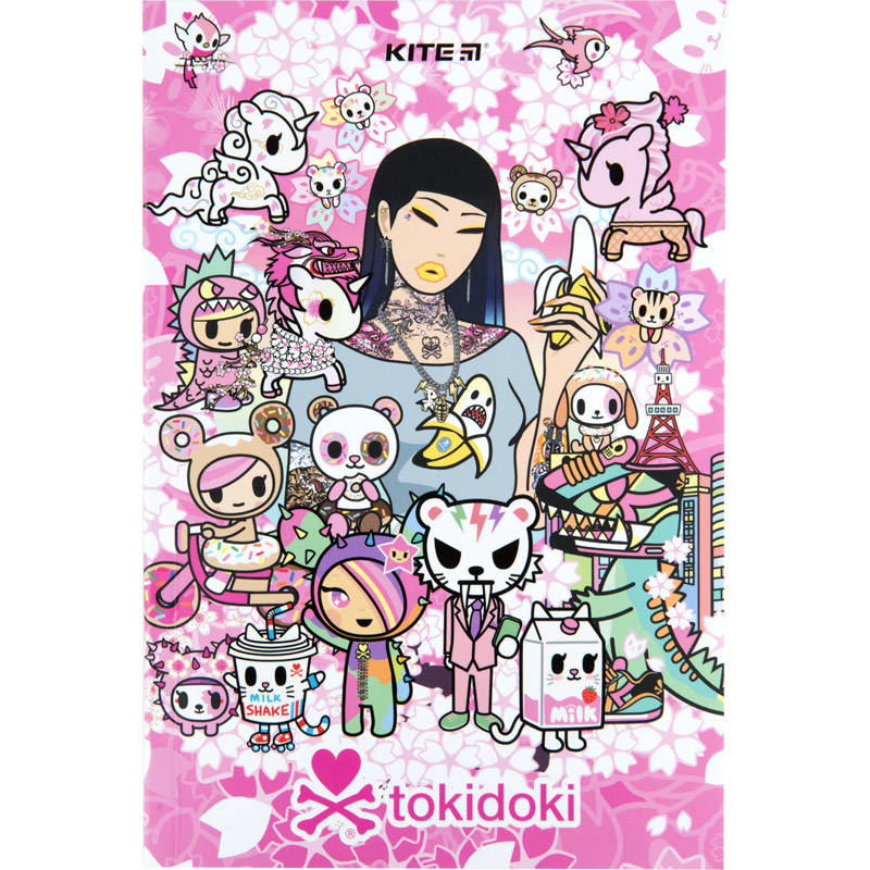 Блокнот, термобиндер А5, 64 лист., Tokidoki-1 (TK23-193-1) Kite - фото 1