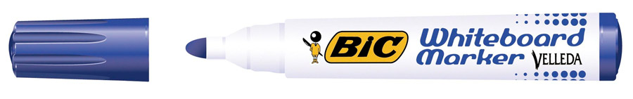 Маркер для дощок, Velleda, кругле вістря 2,5мм., набір 4 кольори. Bic - фото 2