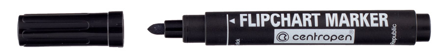Маркер для флипчарта (по бумаге) кругл. острие 2,5мм. 8550, черн. Centropen - фото 2