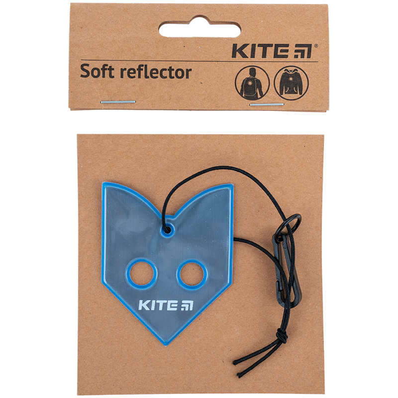 Подвеска мягкая светоотражающая, фигурная, голубая Kite - фото 1