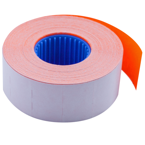 Етикет-стрічка 26*16мм., прямокутні, внутрішня намотка, 1000шт./рул., 10рул/уп., оранж. BuroMax - фото 2