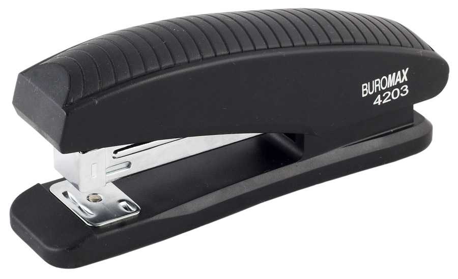 Степлер 24/6, 20арк., гумове покриття, асорті BuroMax - фото 3