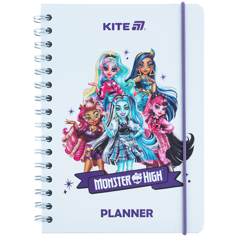 Щоденник на спіралі, тверда обкладинка, Monster High (MH25-438) Kite - фото 5