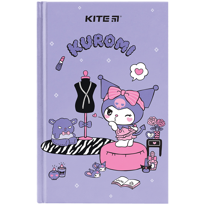 Книга записная твердая обл. А6, 80 лист., кл. Hello Kitty-2 (HK24-199-2) Kite - фото 1