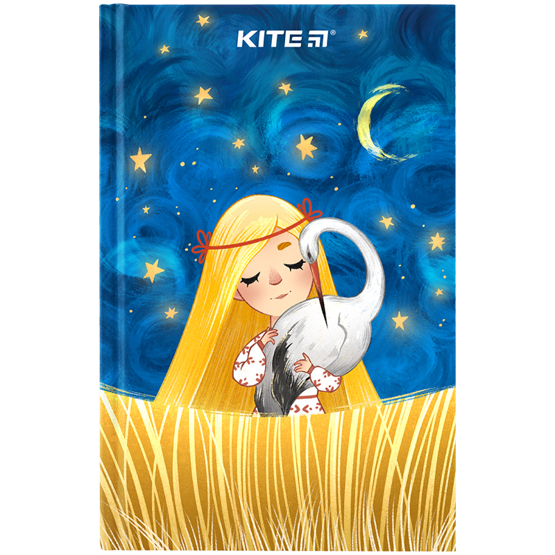 Книга записна тверда обкладинка, А6, 80 арк., кл. UA-1 (K24-199-1) Kite - фото 1