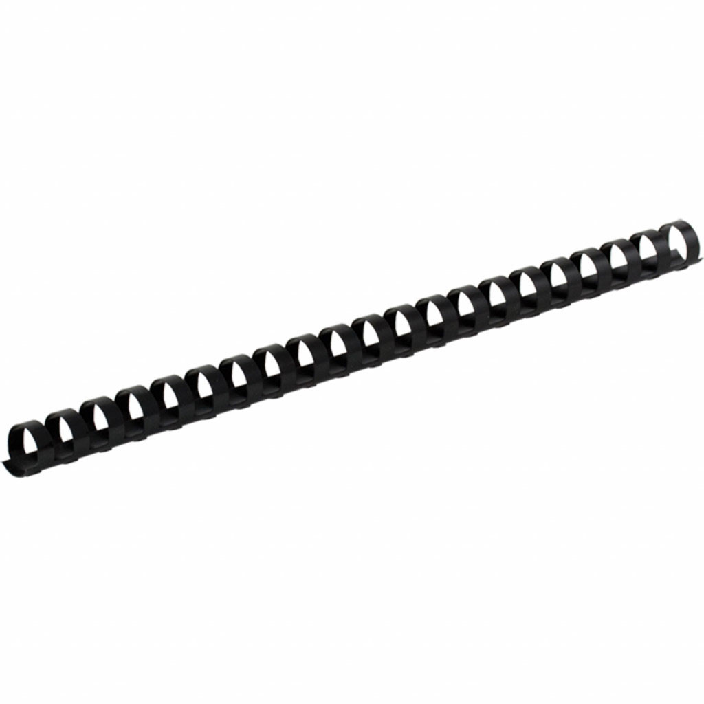 Пружини пластикові 10мм., скріплють до 65арк., 100шт/уп., чорн. BuroMax - фото 2