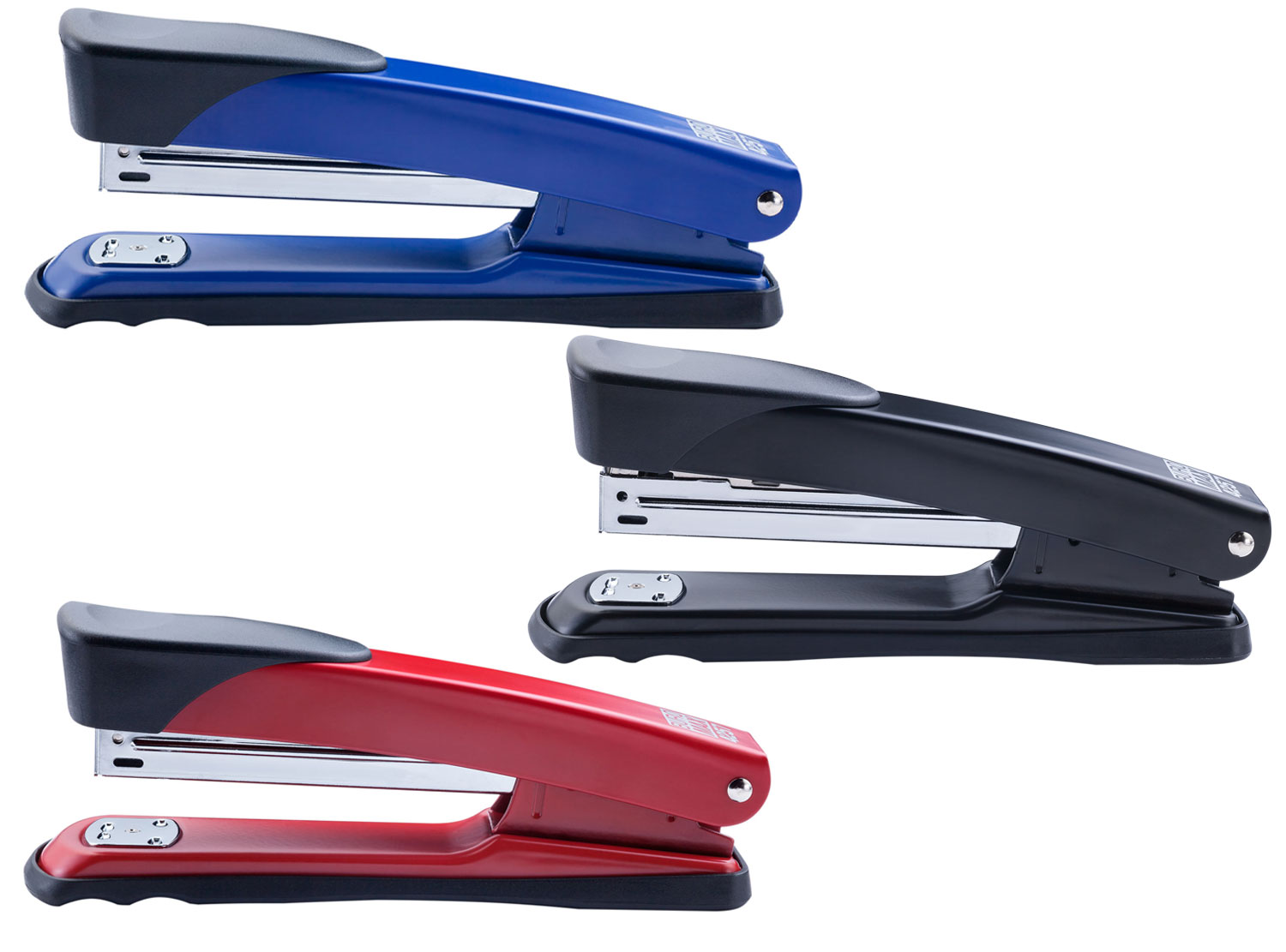 Степлер 24/6, 30л., металлический, 175*67*41мм. (BM.4257-05), красн. BuroMax - фото 3