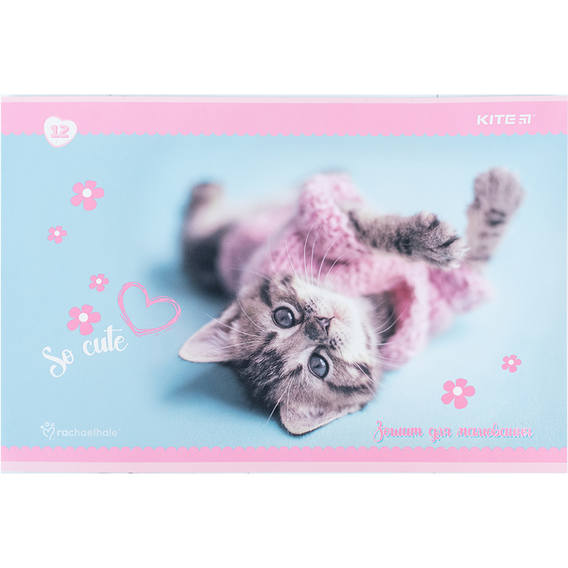 Тетрадь для рисования, 12 л., скоба, софт тач + УФ лак, RH Kite - фото 5