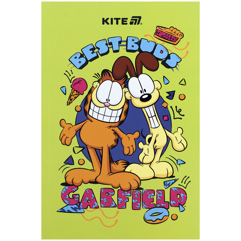 Блокнот, термобиндер А5, 64 лист., Garfield-2 (GF25-193-2) Kite - фото 1