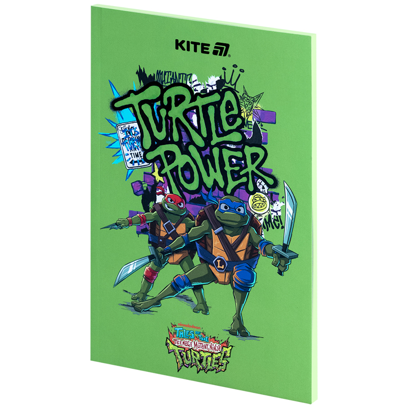 Блокнот, термобіндер А5, 64 арк., Ninja Turtles-1 (NT25-193-1) Kite - фото 2