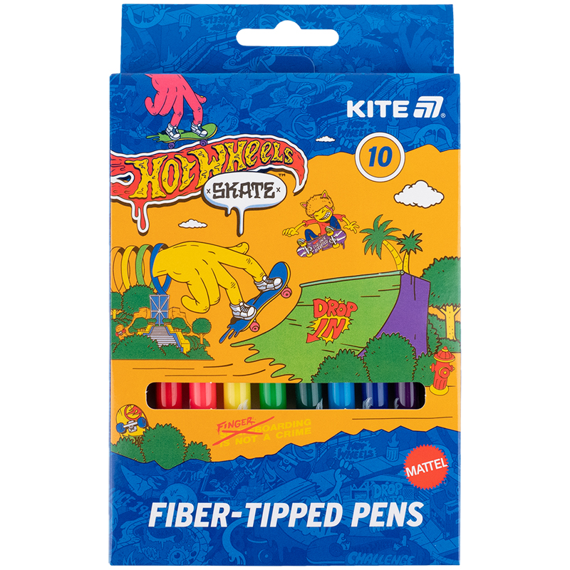 Фломастери, набiр 10 шт. «Hot Wheels» Kite - фото 1