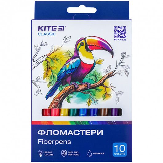 Фломастери, набiр 10 шт. Kite Classic Kite - фото 1